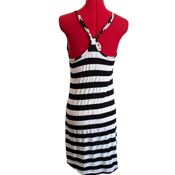 Volcom Black and White Striped Mini Dress - Picture 3 of 6